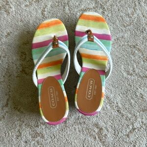 Coach Sandals Wedge Watercolor Felicite 9